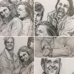 Enjoy The Alps / pencil-sketches