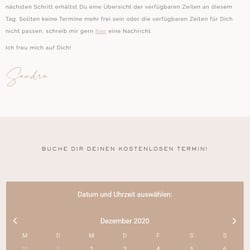 MindStyle Terminbuchung Tablet