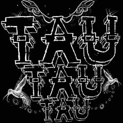 TAU band logo and image for t-shirt, for Irish based psychedelic rock band