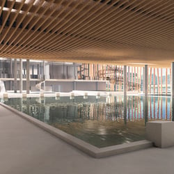 Visualisierung Wettbewerb Hallenbad Frauenfeld, Carigiet Architektur