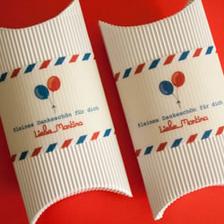 Gastgeschenkverpackung – Serie „Airmail“
