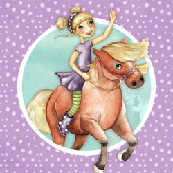 Charlotte und ihr Pony