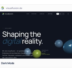 Hero im Dark Mode