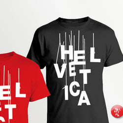 Helvetica in Mainz – T-Shirts und Buttons für die Mitarbeiter