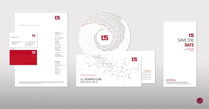 Corporate Design für U15 (German U15 vereint 15 große und forschungsstarke Universitäten)