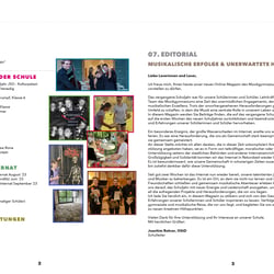 Inhaltsübersicht / Doppelseite innen (2−3)