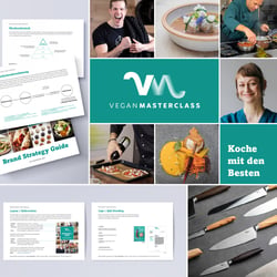 Vegan Masterclass | Brand Design, Brand Strategy, Webdesign, Ausstattung, Texte, Produktdesign, uvm.