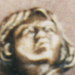 Bronze-Relief des St. Christopherus, Auftragsarbeit ca. 2001
