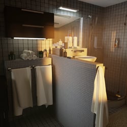3d bathroom rendering
