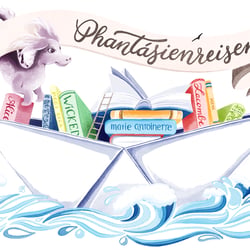 Illustriertes Logodesign „Phantásienreisen“