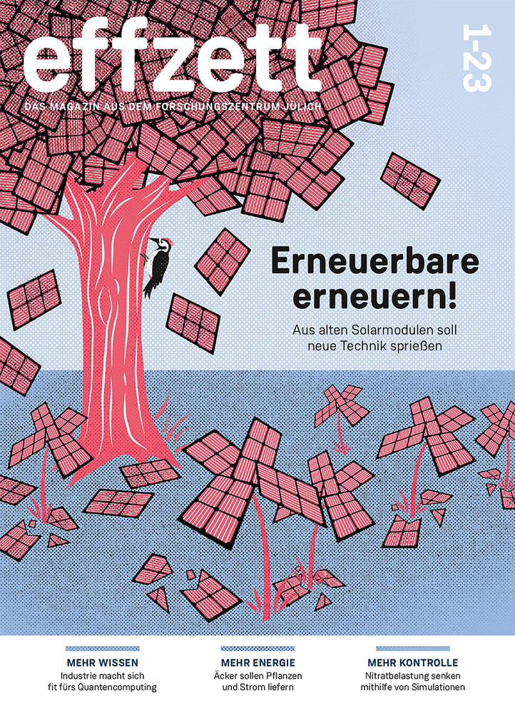 redaktionelle Illustration „Erneuerbare erneuern!“ (Cover)