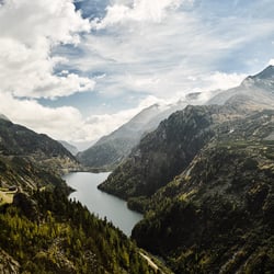 Kölnbreinsperre – Blick talwärts