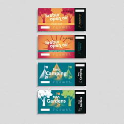 Ticketdesign, Typografie, Trebur Open Air