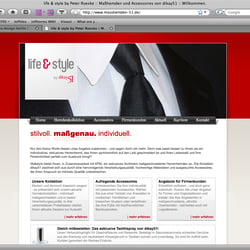 Website für Life&Style Maßhemden