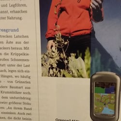 Text Anzeige für Freizeit-Navigationssysteme