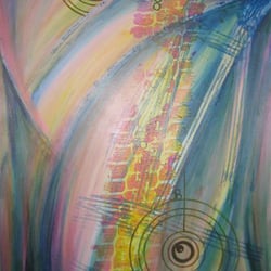 Spuren – Acryl auf Karton