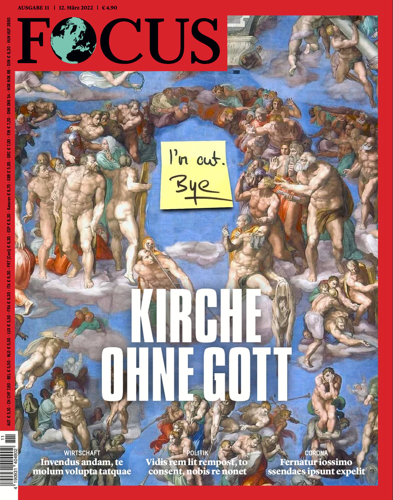 FOCUS Magazin Cover Entwurf bei Studio Last