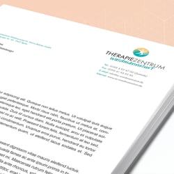 Briefpapier für ein Therapiezentrum in Berlin.