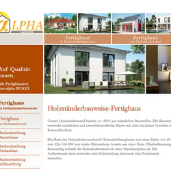 alpha wood. design & static html.