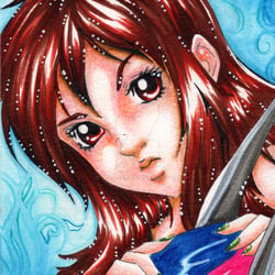 Priss Fanart Aquarell