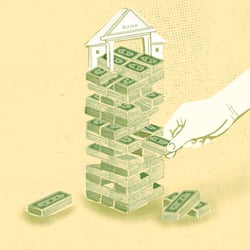 Jenga money game