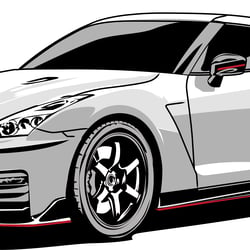 Car illustration – Nissan GTR