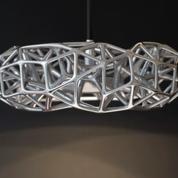 CELL LED Pendant LAmp polished Aluminium