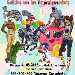 Das erste Plakat noch mit Copics erstellt