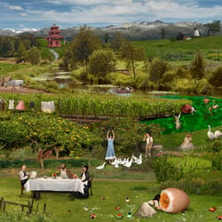 Schlaraffenland, nachempfunden Boschs Garten der Lüste
