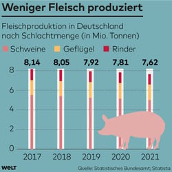 Fleischproduktion in Deutschland, WELT