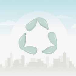 Imagefilm: PET Recycling - Plastikflaschen als Recycle-Symbol