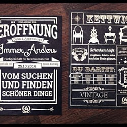 Flyer zur Shoperöffnung