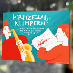 Poster Kritzeln und Klimpern