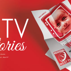 Kunde: West TV – Rumänische Fernsehen Sender / A5 Leaflet – Launch Kampagne