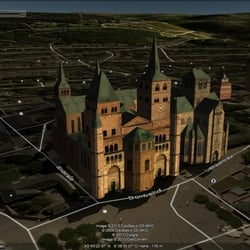 Trier Cathedral, Google Earth, online since 2009