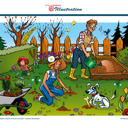 03 = Hamburger Abendblatt / Rubrik Himmel und Elbe / Editorial Illustration