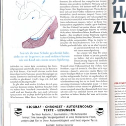 Illustration für DasMagazin, Maiausgabe 2009