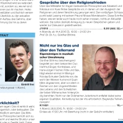 Design für Katalog der VHS Wiesbaden – Innenseiten FB Gesellschaft & Alltag