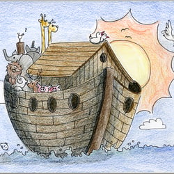 Auftraggeber: Evangelische Mittelschule Lunzenau / Illustration Flyer