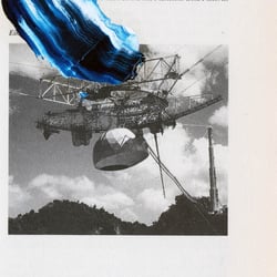Analoge Collage „Öl“