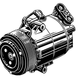 Vektorgrafik Mahle Kompressor