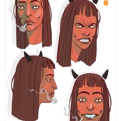 Characterdesign – Demongirl – Comic