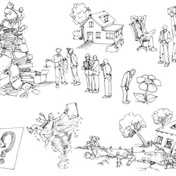 Scribbles / Sketches zum Bereich Business to Business (B2B)