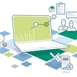 Broschüren-Illustration ERP