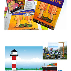 Illustrationen für Kunden Mailing und Beschilderung