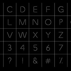 Linea Stencil Typeface – Studio Luzia Hein