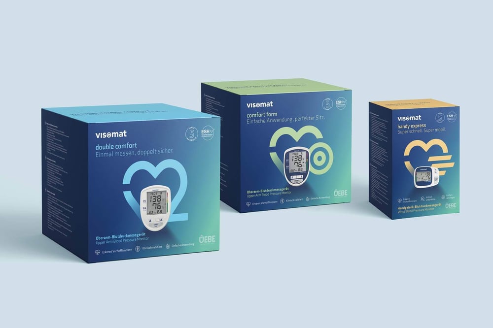 visomat Produktserie im neuen Verpackungsdesign