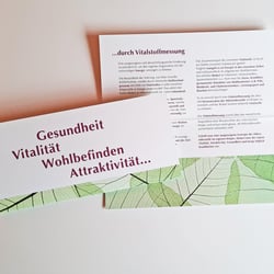 Flyer Vitalstoffmessung