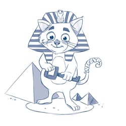 Character – Zauberpfote als Pharao (Vorschau Band 4)