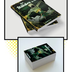 Das Mädchen im See – Horror/Fantasyroman / Covergestaltung und Visitenkarten